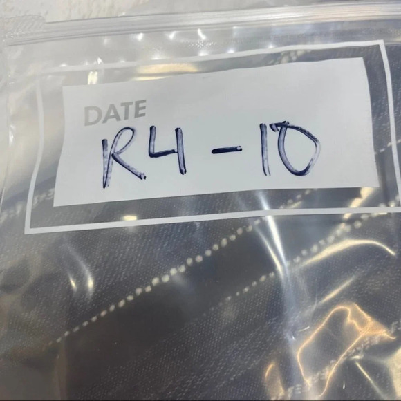 J Jill Pure Textured Striped Blouse Navy Cotton Blend XS - Picture 5 of 6